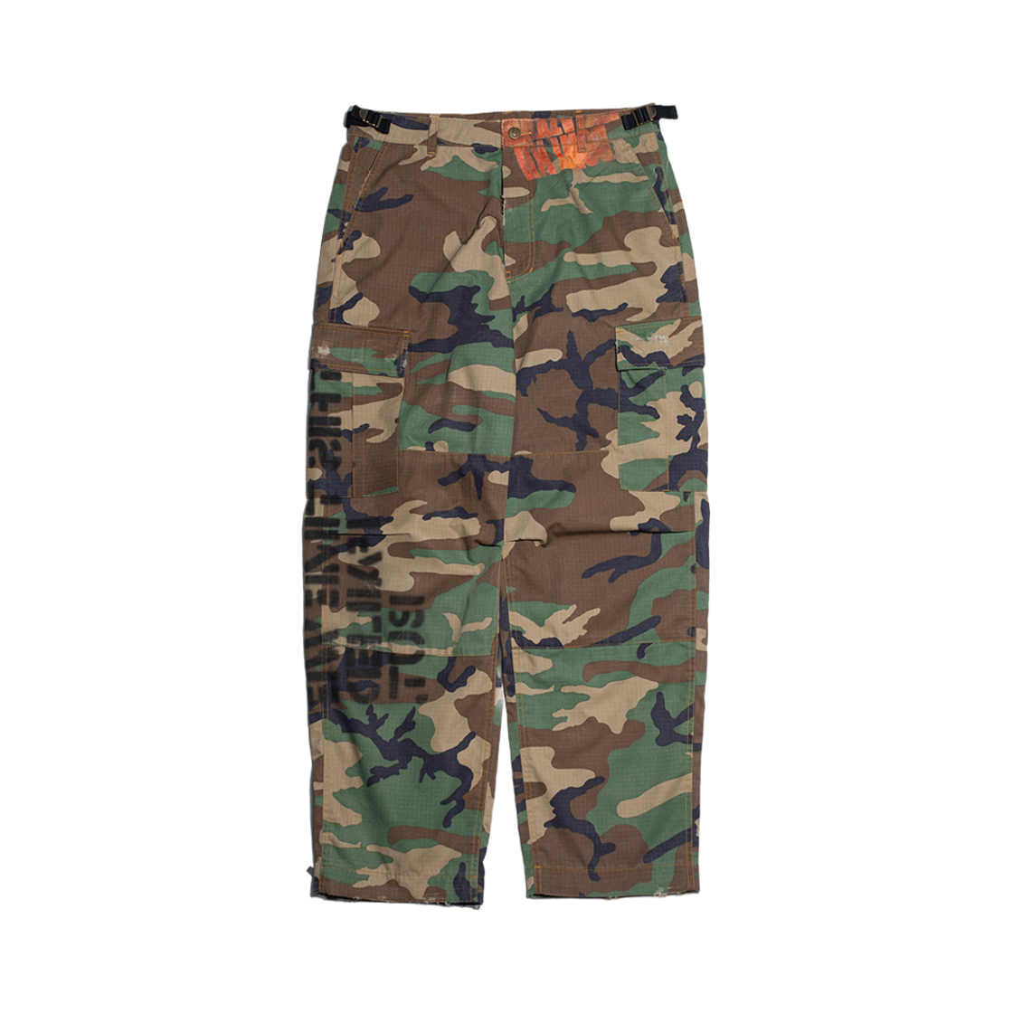 24EP1PT007 Gatherlazy Mix Printed Camouflage Cargo pants