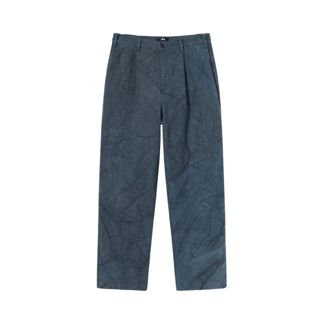 스투시 캔버스 볼륨 플리츠 트라우저 네이비(Stussy Canvas Volume Pleated Trousers Navy) - 1