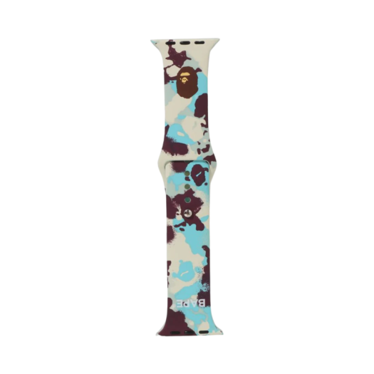 0ZXACM054821O BAPE Map Camo Watch Band Multi