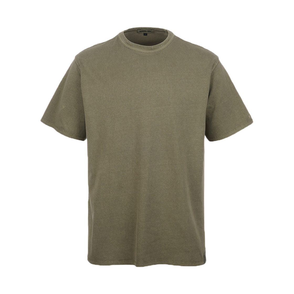 제너럴아이디어 유니섹스 피그먼트 베이직 반팔티 카키