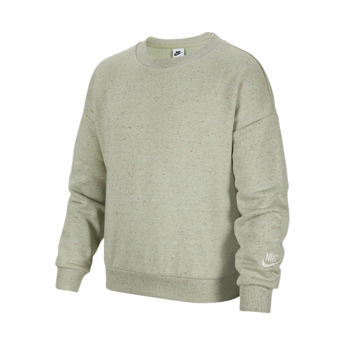 (키즈) 나이키 NSW 아이콘 플리스 오버사이즈 스웨트셔츠 허니듀 씨 글래스 - 아시아((Kids) Nike NSW Icon Fleece Oversized Sweatshirt Honeydew Sea Glass - Asia) - 2