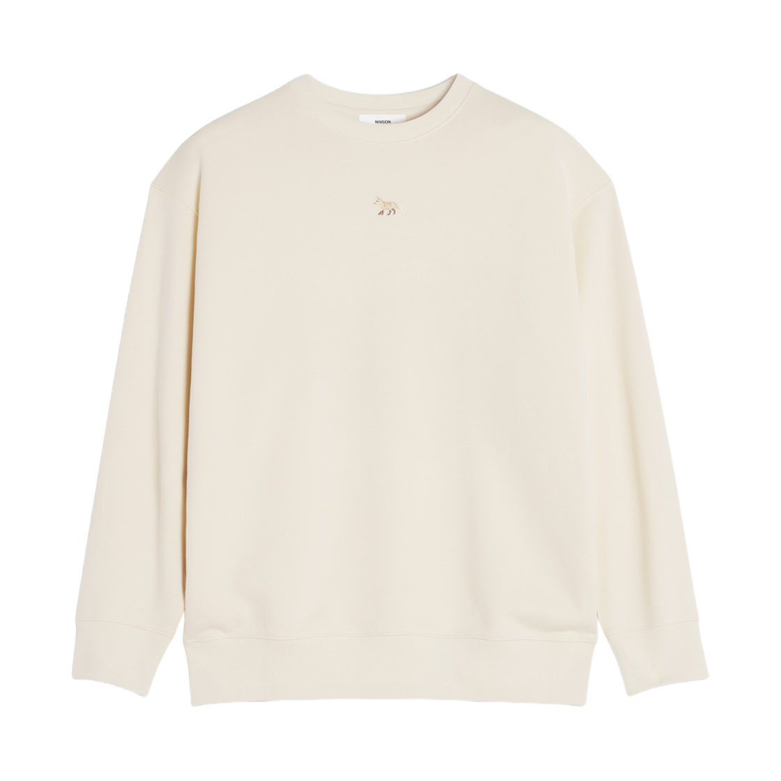 OW00301KM0325-0134 Maison Kitsune Baby Fox Patch Oversize Sweatshirt Marble