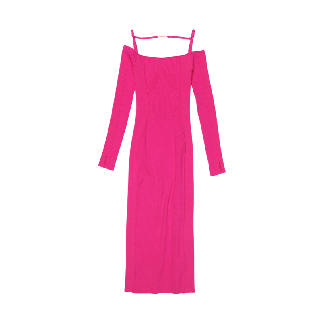 (W) 자크뮈스 라 로브 시에라 롱슬리브 란제리 드레스 핑크((W) Jacquemus La Robe Sierra Long Sleeve Lingerie Dress Pink) - 1
