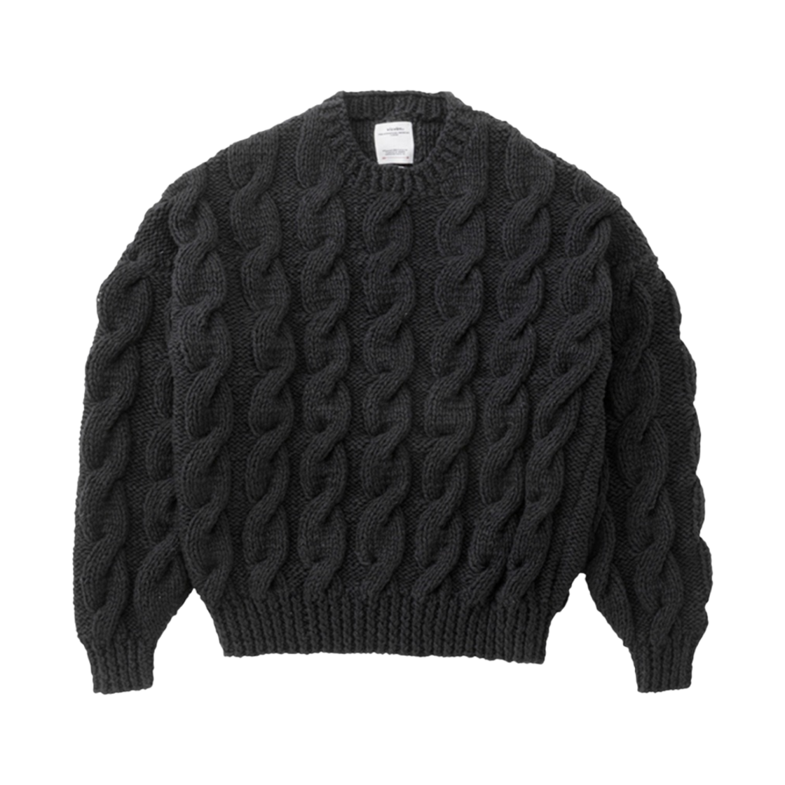 비즈빔 엠플러스 피셔맨 핸드 니트 블랙 - 23SS(Visvim Amplus Fisherman Hand Knit Black - 23SS) - 1