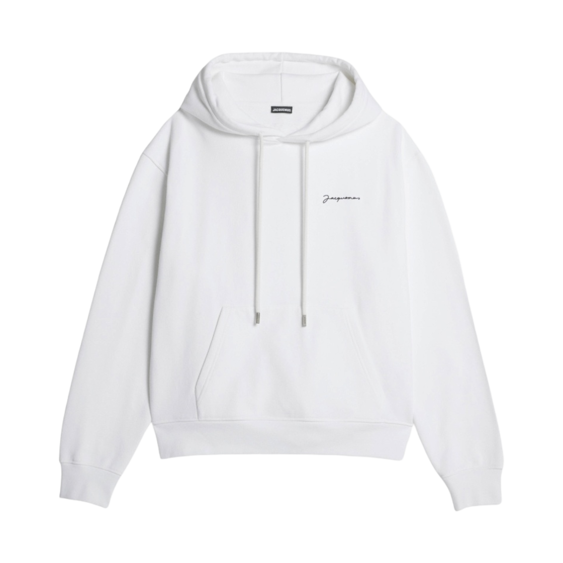 자크뮈스 르 스웨트셔츠 브로데 자수 로고 후드 화이트(Jacquemus Le Sweatshirt Brode Embroidered Logo Hoodie White)