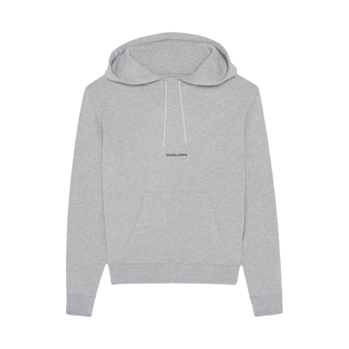 677259-YB2OD-1403 Saint Laurent Rive Gauche Logo Hoodie Grey Rinse