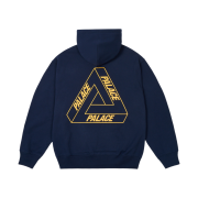 Palace Glow Tri-Ferg Hood Navy - 24FW