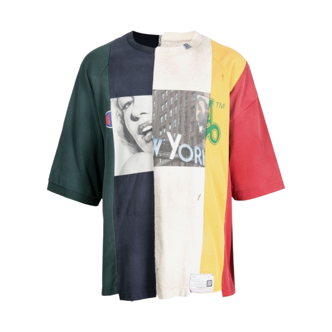 메종 미하라 야스히로 x 챔피온 패널 빈티지 티셔츠 멀티(Maison Mihara Yasuhiro x Champion Panel Vintage T-Shirt Multi)