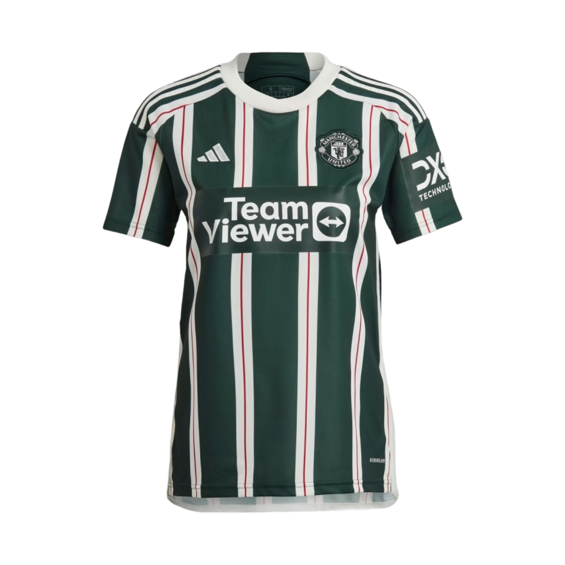 아디다스 맨체스터 유나이티드 2023/24 어웨이 저지 그린 나이트 코어 화이트 - KR 사이즈 (논 마킹 버전)(Adidas Manchester United 2023/24 Away Jersey Green Night Core White - KR Sizing (Non Marking Ver.))