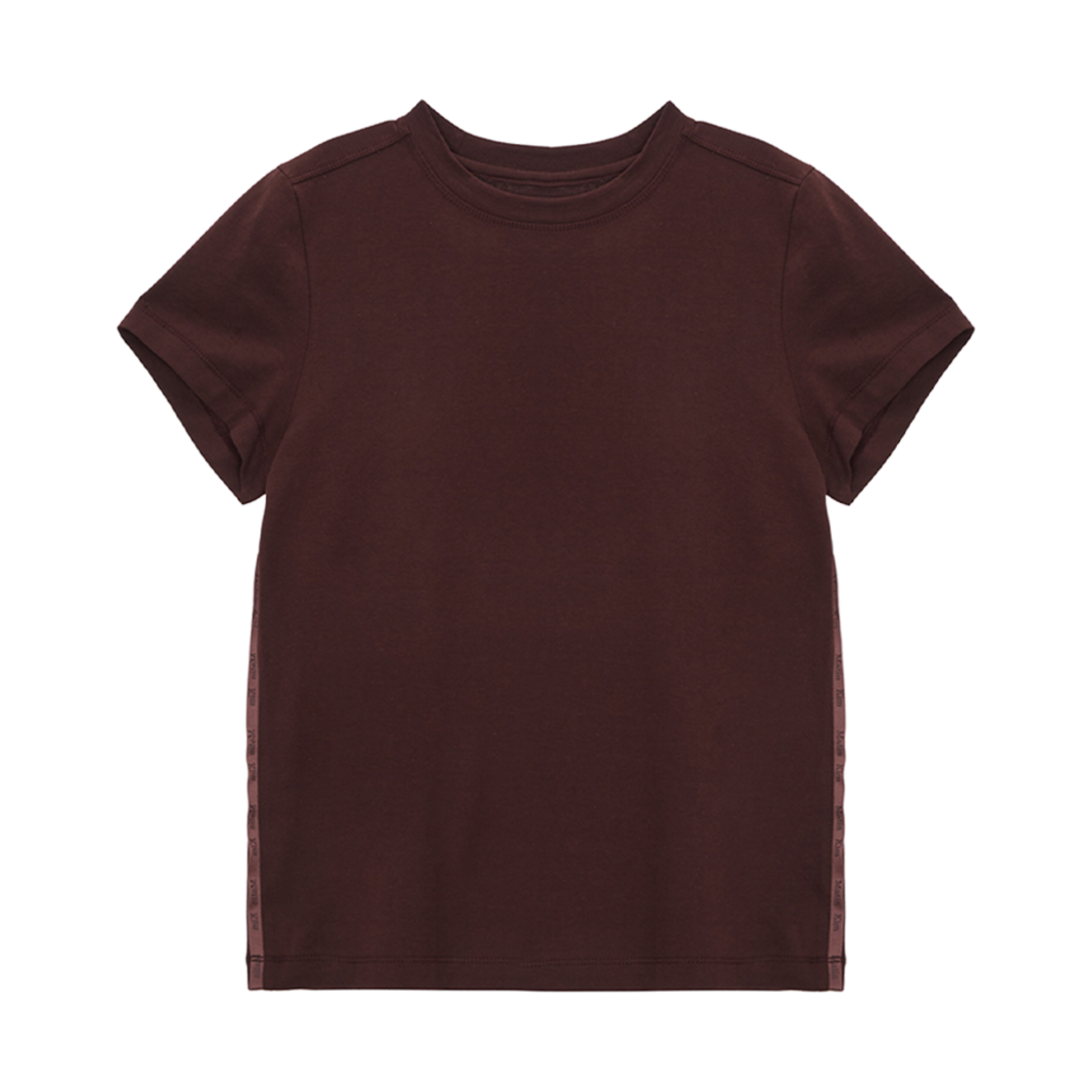 (W) 마뗑킴 사이드 로고 테이핑 탑 브라운((W) Matin Kim Side Logo Taping Top Brown) - 1