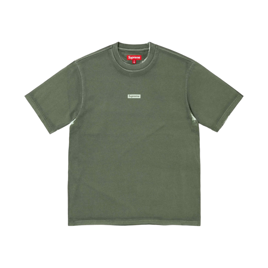 슈프림 오버프린트 스몰 박스 숏슬리브 탑 그린 - 24SS