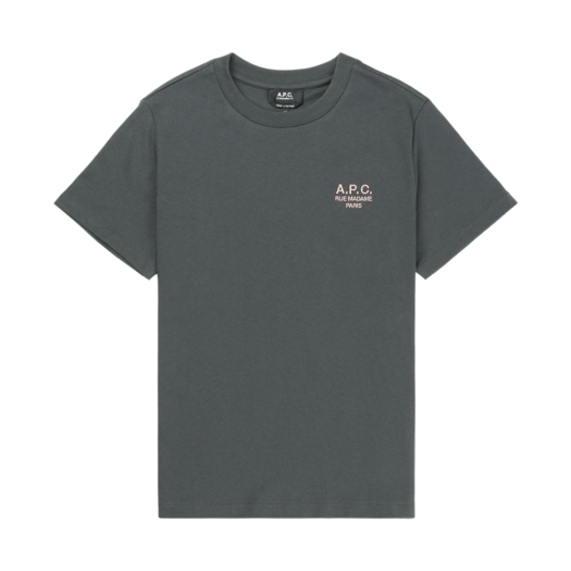 A.P.C. Standard Rue Madame T-Shirt Anthracite Rose