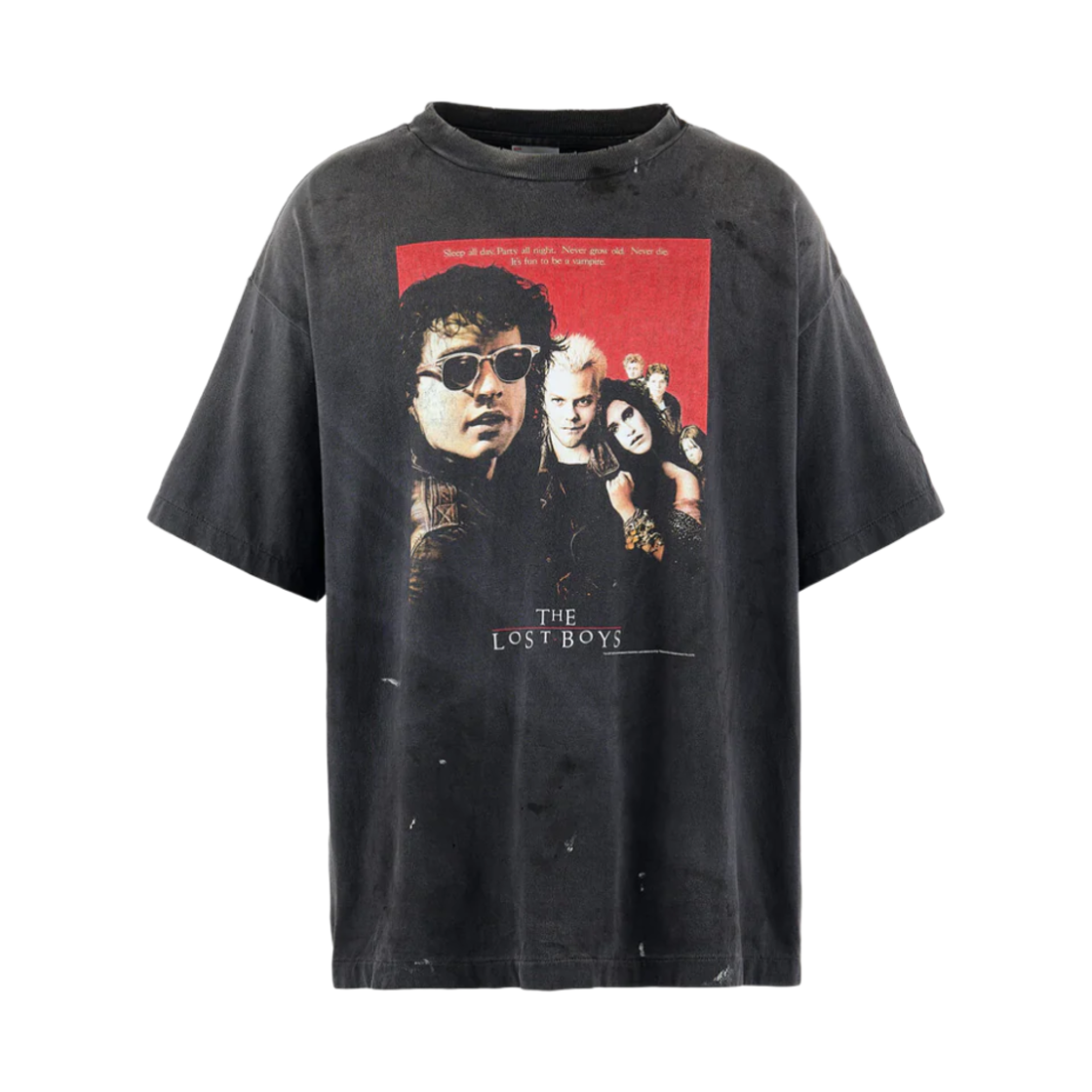 세인트 마이클 x 더 로스트 보이즈 로스트 보이즈 숏슬리브 티셔츠 블랙 - 25SS