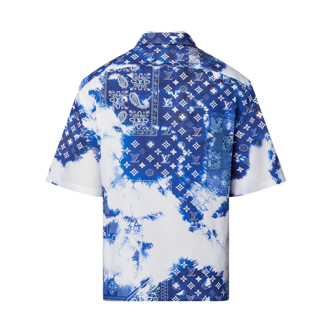 루이비통 모노그램 반다나 숏슬리브 셔츠 인디고(Louis Vuitton Monogram Bandana Short Sleeved Shirt Indigo) - 2