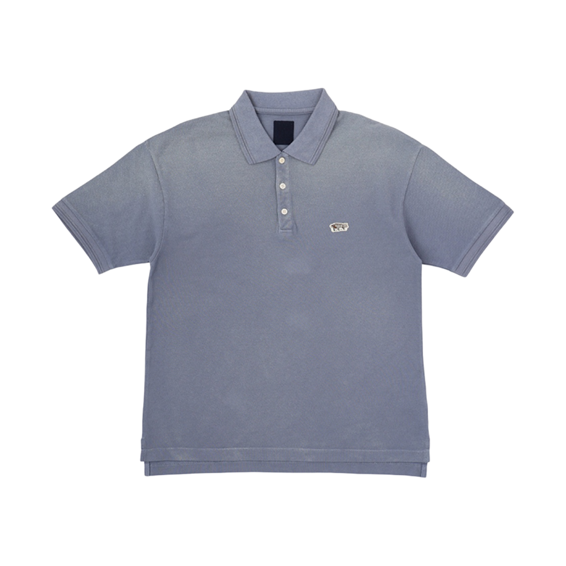 비즈빔 점보 웰러 숏슬리브 DMGD 블루 - 23SS(Visvim Jumbo Weller S/S DMGD Blue - 23SS) - 1