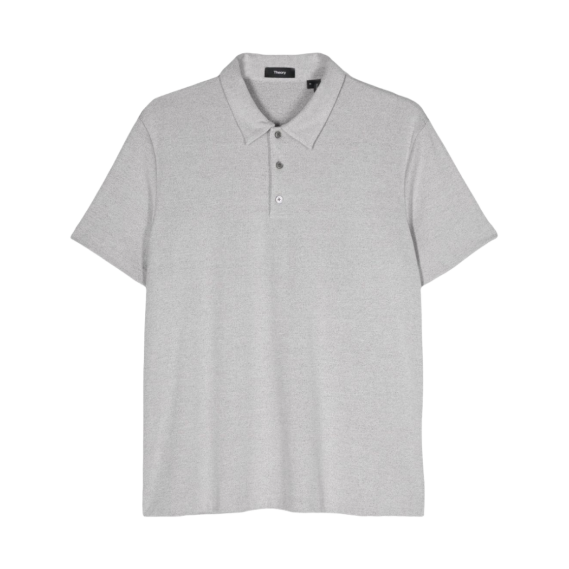 L0799529-B1M Theory Bron Collar Short Sleeve T-Shirt Grey