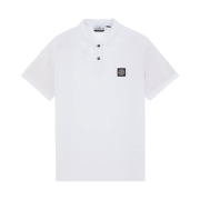 Stone Island 2SC17 Stretch Cotton Pique Polo Shirt White - 23SS