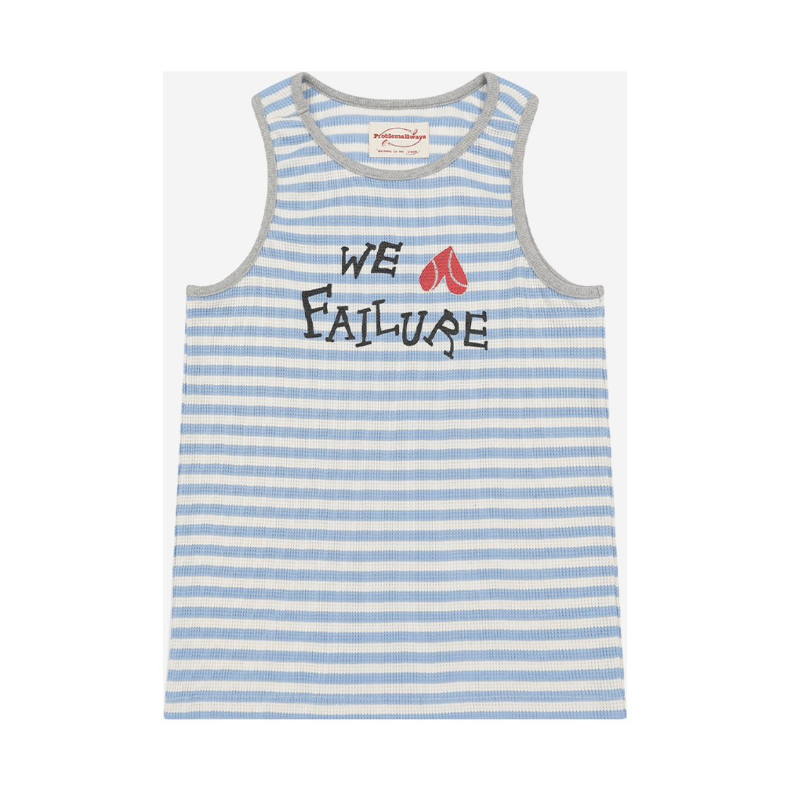D02TS02BL Problemallways We Love Failure Sleeveless Blue