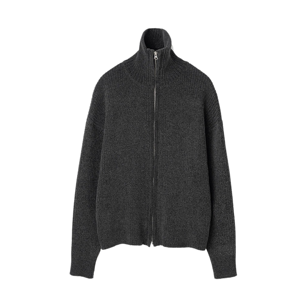 밀로 아카이브 레이어 하이넥 니트 딥 차콜