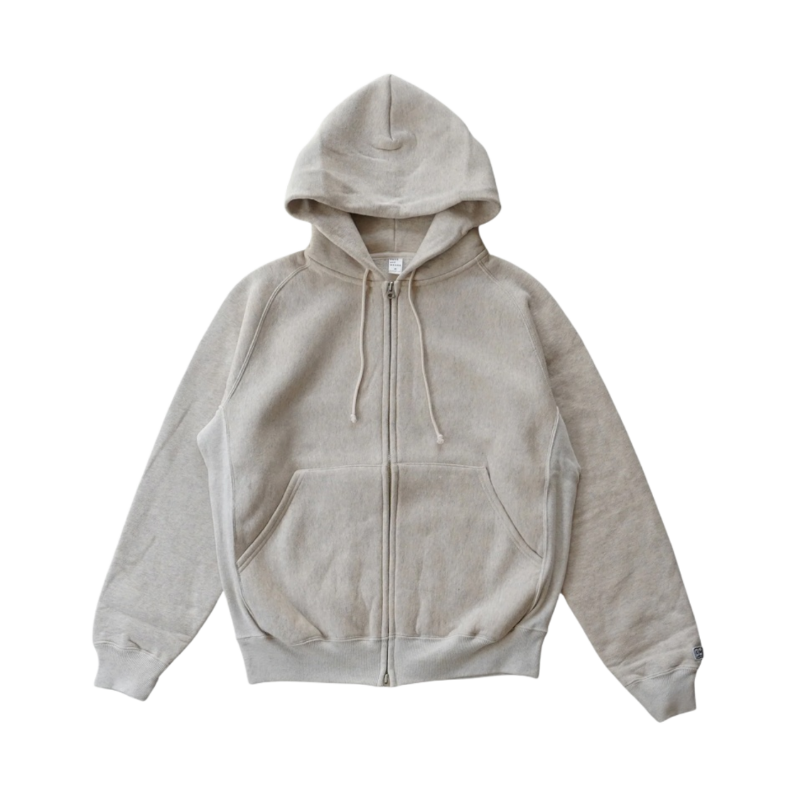 - Ends and Means Zip Hoodie Sweat Oatmeal