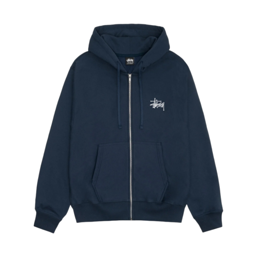 1975000/M Stussy Basic Stussy Zip Hoodie Navy 2024, 2025