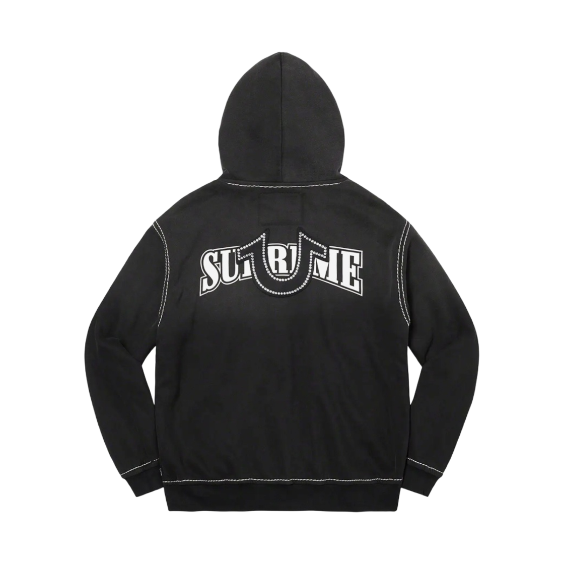 슈프림 x 트루 릴리전 집업 후드 스웨트셔츠 블랙 - 22FW(Supreme x True Religion Zip Up Hooded Sweatshirt Black - 22FW) - 2
