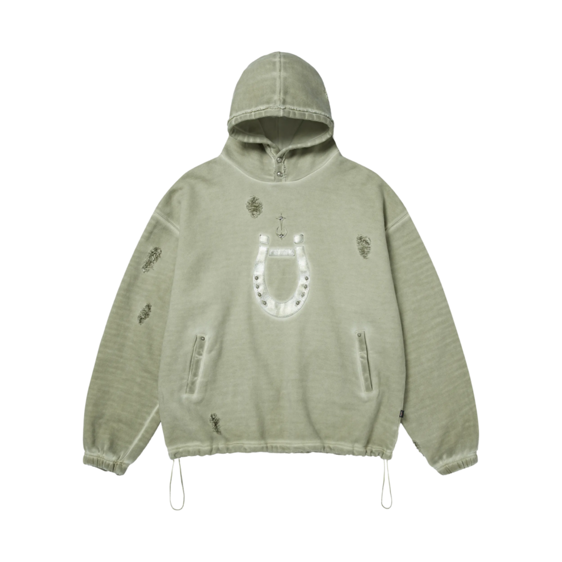 떠그 클럽 x 디키즈 후프 후드 베이지(Thug Club x Dickies Hoop Hoodie Beige) - 1