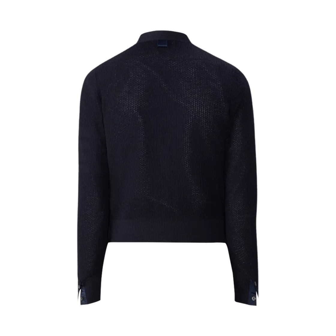 톰브라운 울 크레이프 사선 릴렉스드 핏 가디건 네이비(Thom Browne Wool Crepe 4-Bar Relaxed Fit Cardigan Navy) - 2