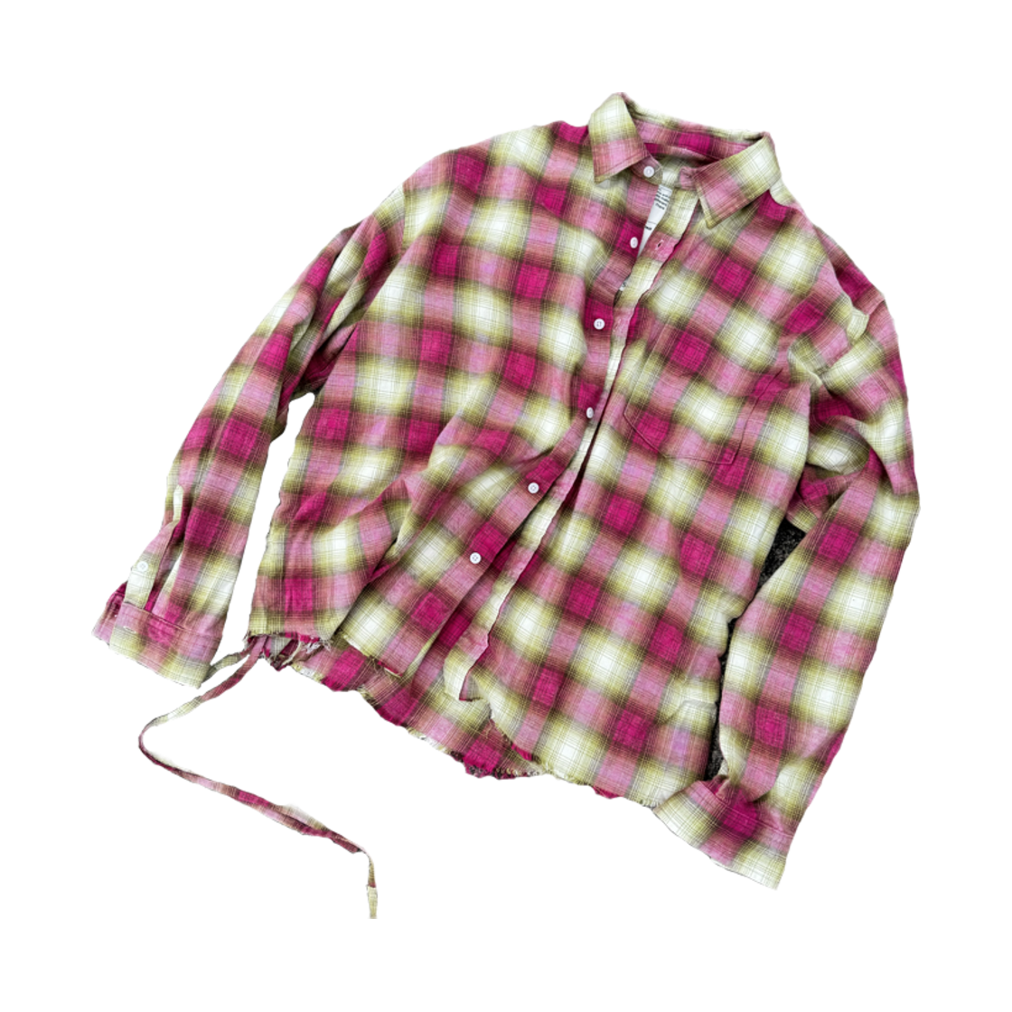 [KREAM 단독] 인센스 라지 핏 워시드 옴브레 플란넬 셔츠 (빈티지 버젼)