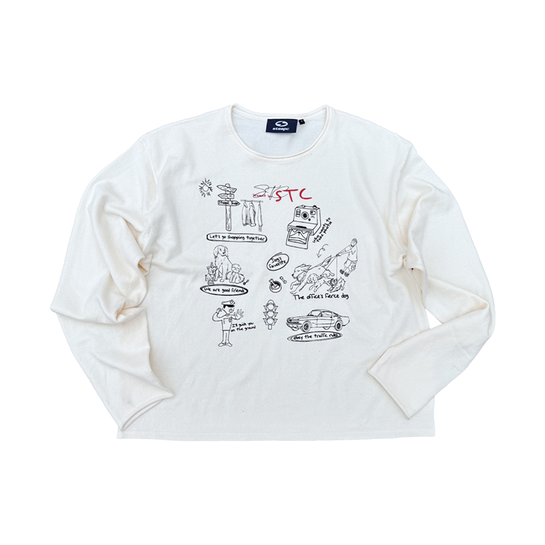 25SS-7000PR STEEPC NAKSEO Longsleeves White