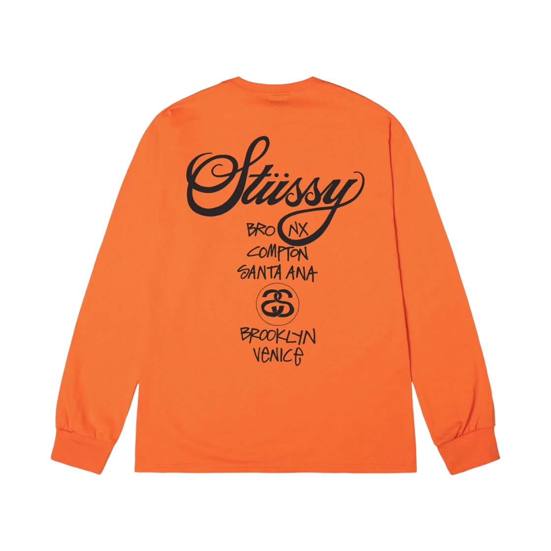 스투시 월드투어 롱슬리브 티셔츠 코랄 2023(Stussy World Tour LS T-Shirt Coral 2023) - 2