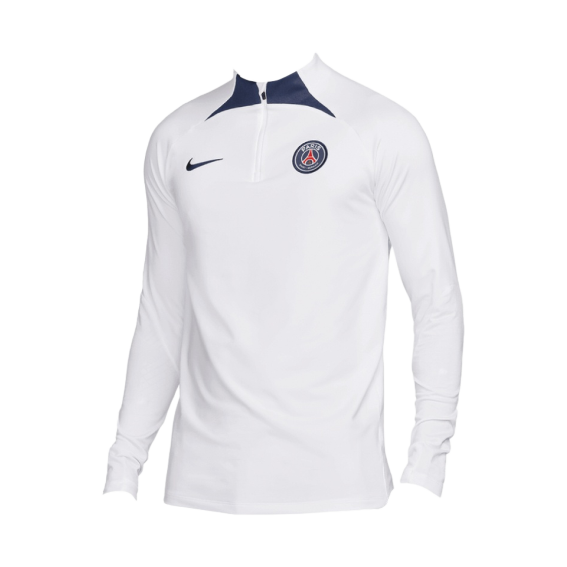 나이키 파리 생제르맹 드라이핏 스트라이크 사커 드릴 탑 화이트(Nike Paris Saint-Germain Dri-Fit Strike Soccer Drill Top White)