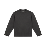 AA Curved Garment Dyeing Long Sleeve Grey
