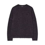 Hatchingroom Layer Cuffs T-Shirt Dark Purple