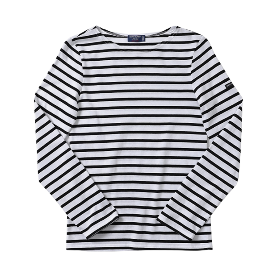 Tシャツ・カットソー SAINT JAMES Embroidered Cotton Minquiers Modern T-Shirt SAINT JAMES tシャツ セントジェームス マンキエモダン ボーダー