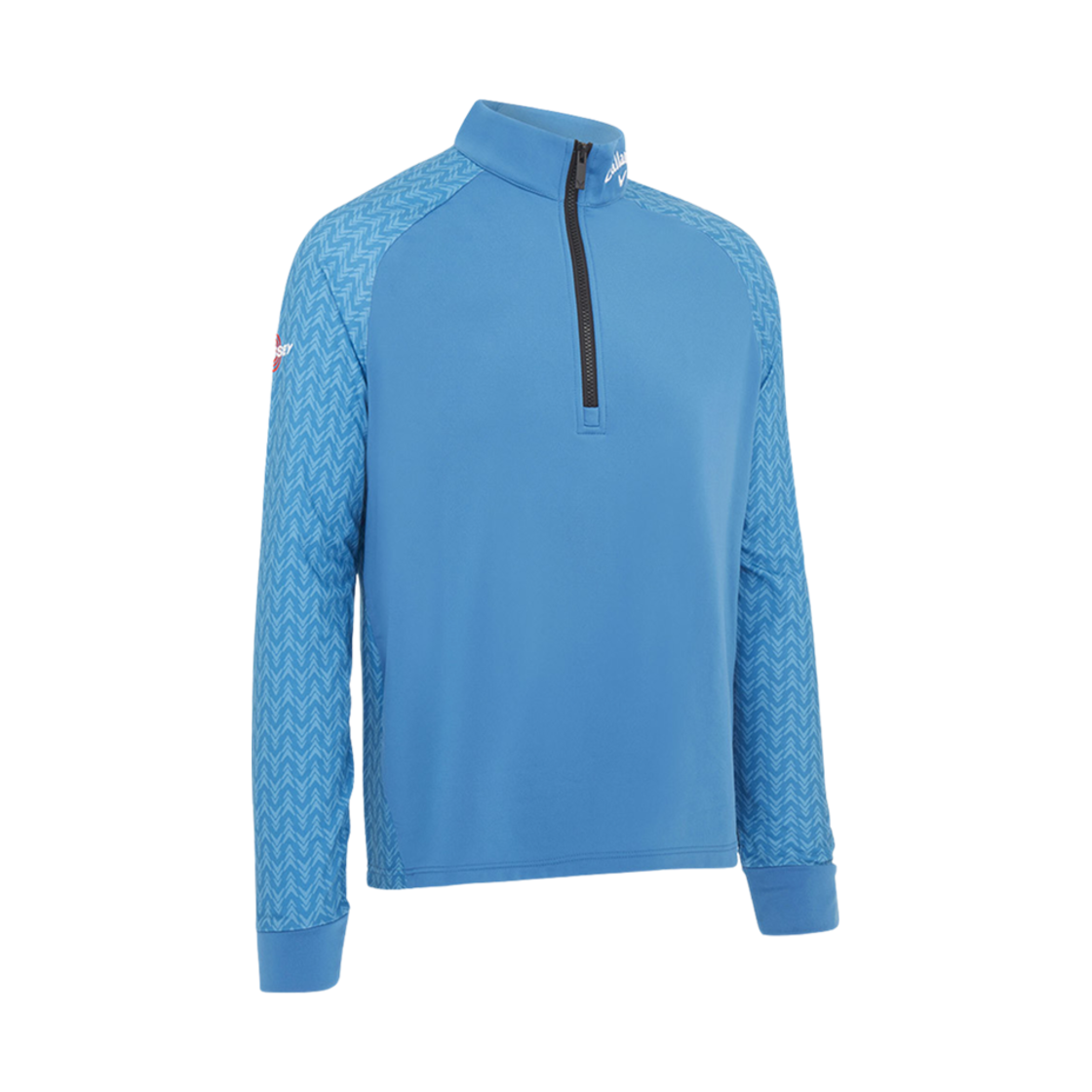 캘러웨이 오디세이 블록 집 풀오버 바야르타 블루(Callaway Odyssey Block Zip Pullover Vallarta Blue)