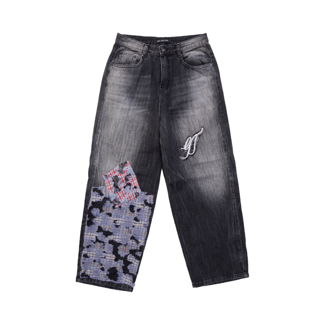 GT24FW18 BK The Greatest Check Patch Denim Black