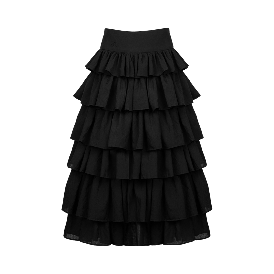 러프넥 롱 캉캉 스커트 블랙(Roughneck Long Cancan Skirt Black)