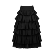 Roughneck Long Cancan Skirt Black