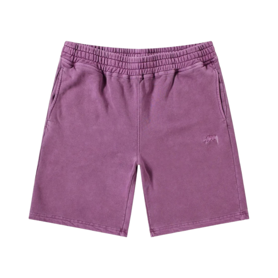 112232 Stussy Stock Fleece Shorts Purple