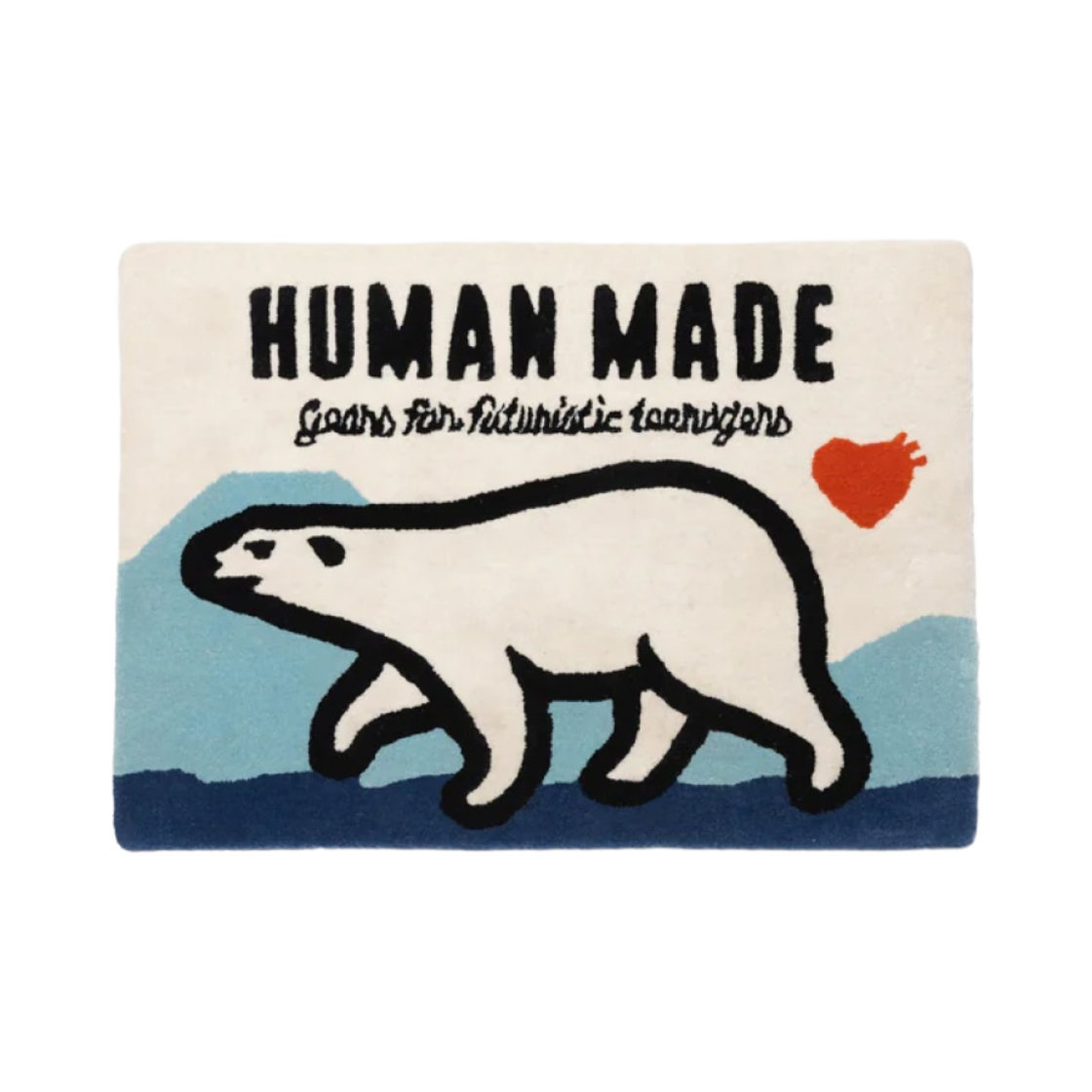 휴먼 메이드 폴라 베어 러그 블루(Human Made Polar Bear Rug Blue)