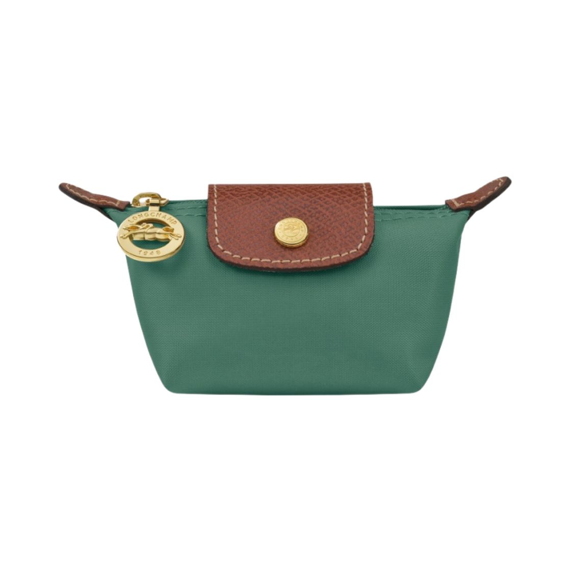 30016089P84 Longchamp Le Pliage Original Coin Purse Sage