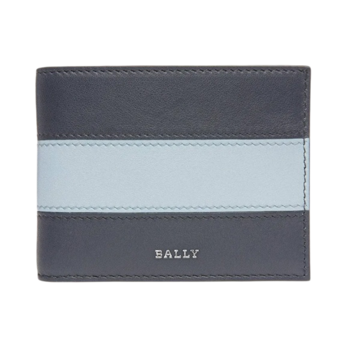 발리 베비에트 레더 지갑 미드나잇 블루 라이트 블루(Bally Bevyett Leather Wallet Midnight Blue Light Blue) - 1
