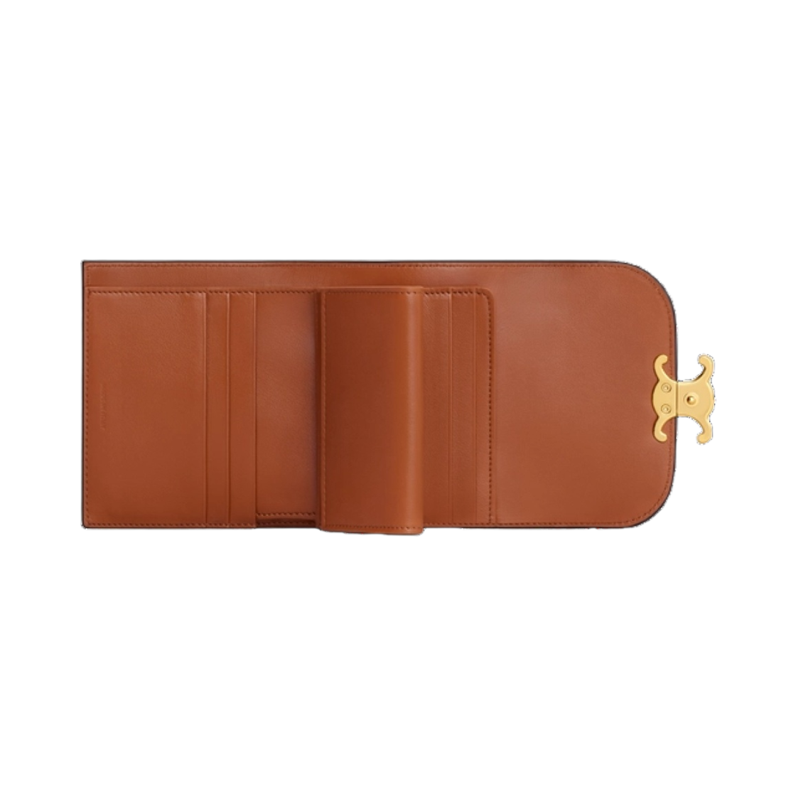 셀린느 스몰 월렛 트리옹프 텍스타일 카프스킨 내츄럴 탄(Celine Small Wallet Triomphe in Textile Calfskin Natural Tan) - 3