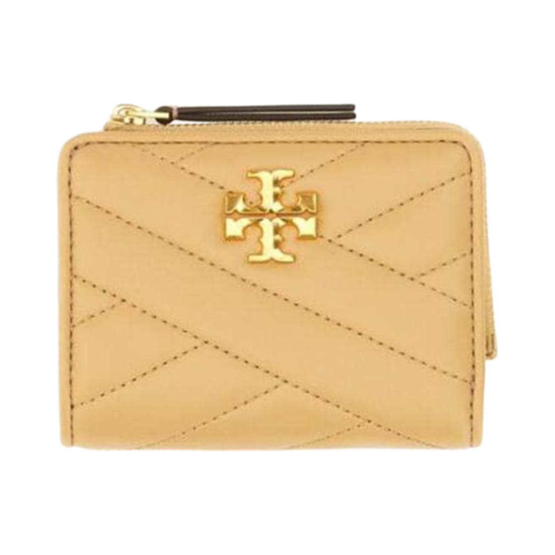 153121-250 Tory Burch Chevron Kira Bi-Fold Wallet Desert Dune