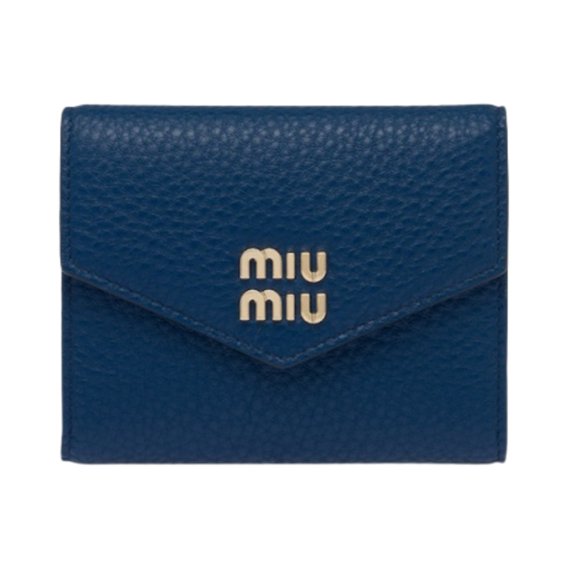 미우 미우 가죽 반지갑 블루에뜨(Miu Miu Small Leather Wallet Bluette) - 1