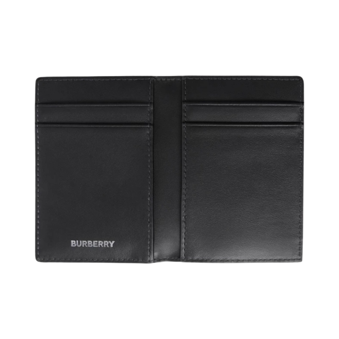 버버리 체크 TB 폴딩 카드 케이스 차콜(Burberry Check TB Folding Card Case Charcoal) - 2