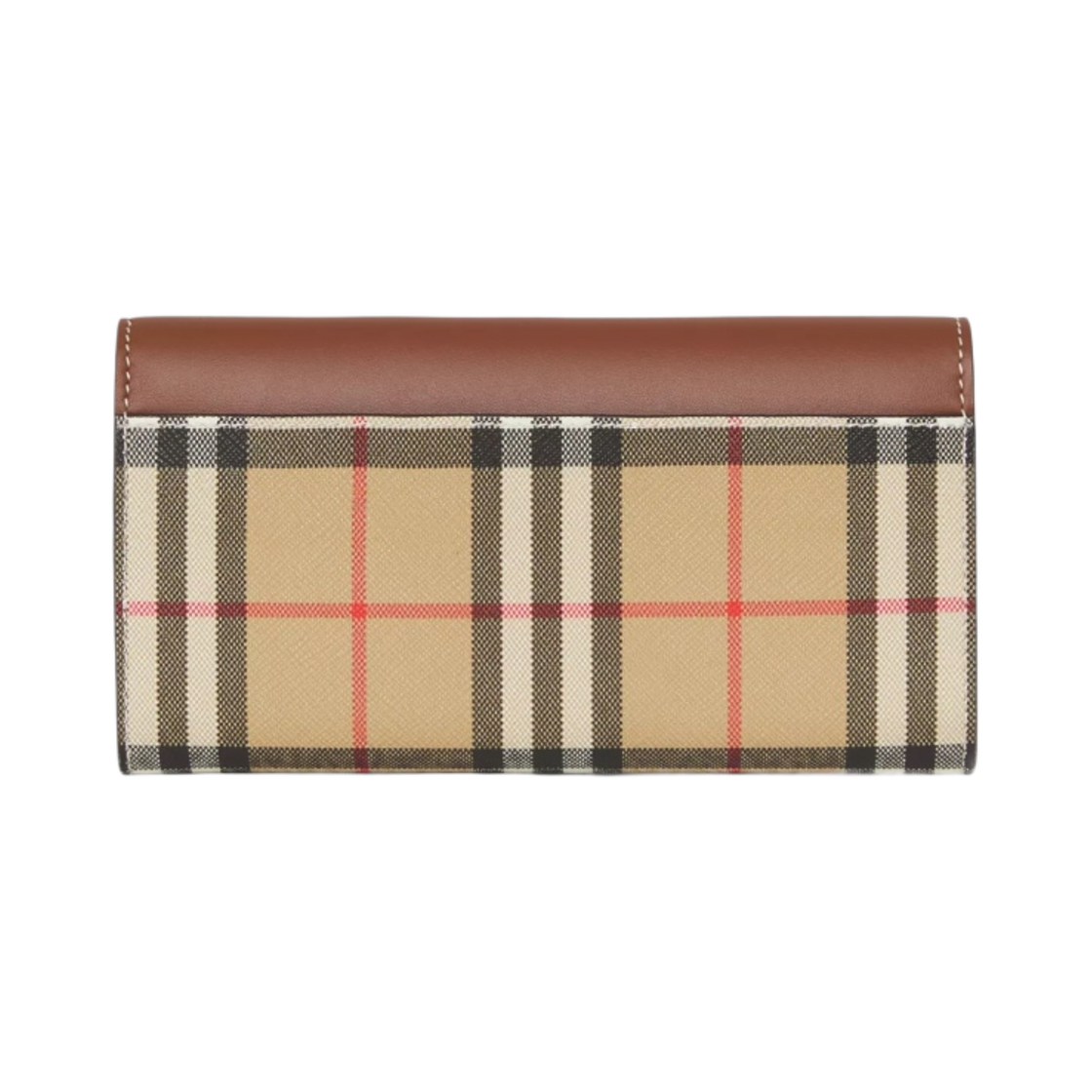 8057973 Burberry Vintage Check Leather Continental Wallet Archive Beige Tan - #3