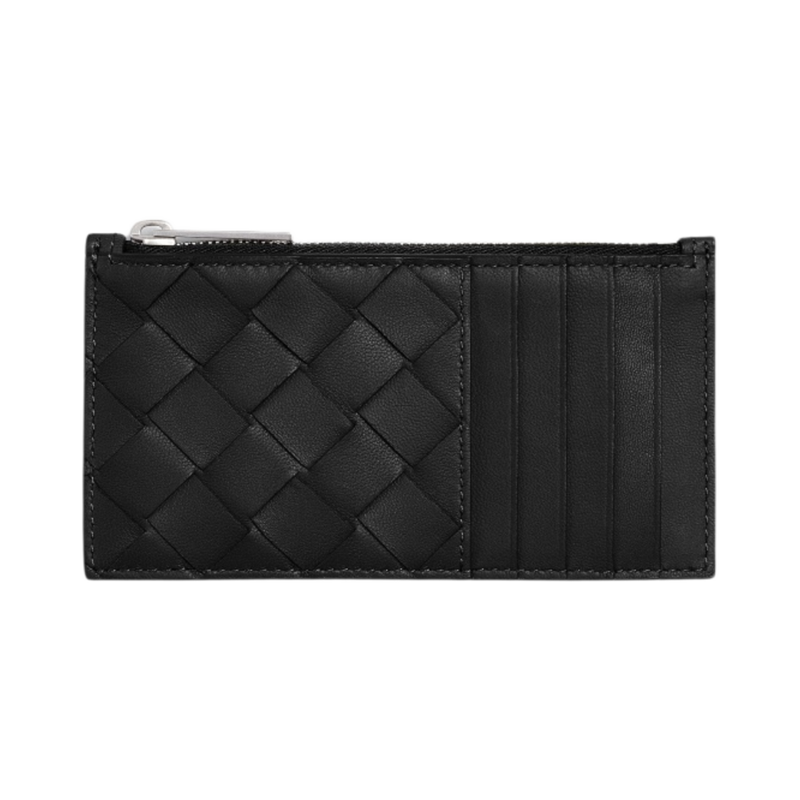 보테가 베네타 지퍼 카드 케이스 블랙(Bottega Veneta Zipped Card Case Black) - 1