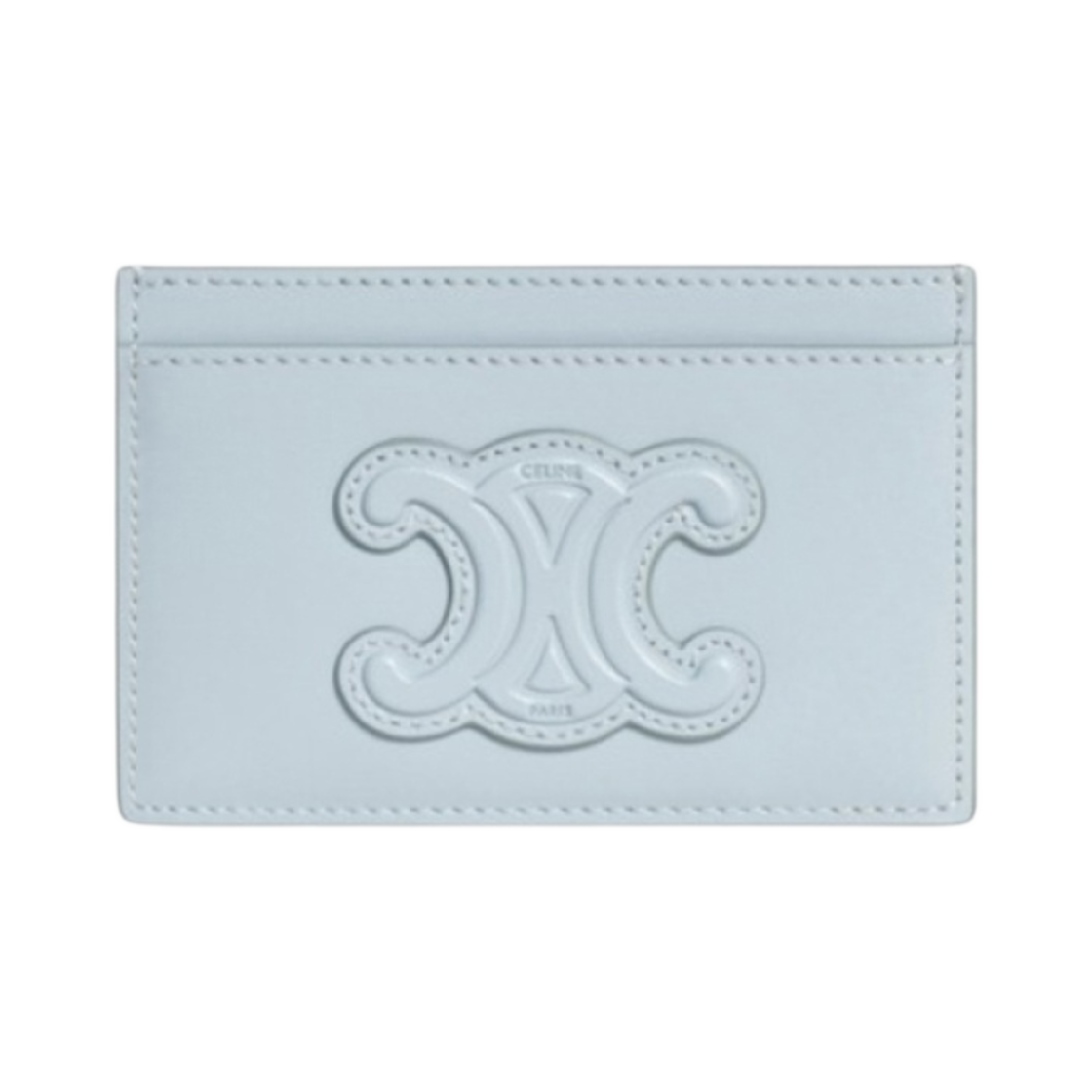 셀린느 샤이니 카프스킨 레더 트리옹프 카드 홀더 아이스 블루(Celine Card Holder Cuir Triomphe in Shiny Calfskin Ice Blue) - 1
